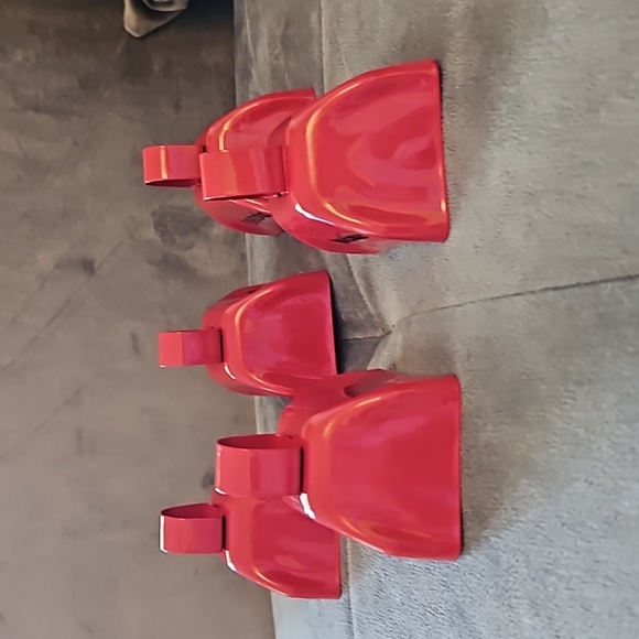 NFL Denver "BRONCOS" Lot of 5- Red 3 in. New Team Spirit Cowbells HANDMADE - Picture 3 of 6